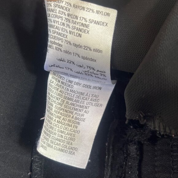 JM Collection Pull On Pants Womens Large Black Cropped - Picture 7 of 7